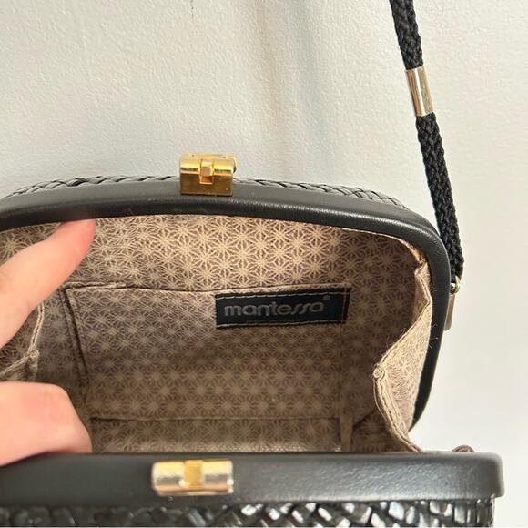 Mantessa Woven Crossbody Black - Picture 6 of 9
